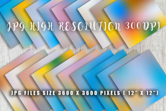 Digital paper colorful blur background