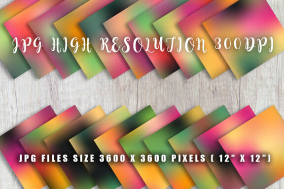 Digital paper gradient colorful background
