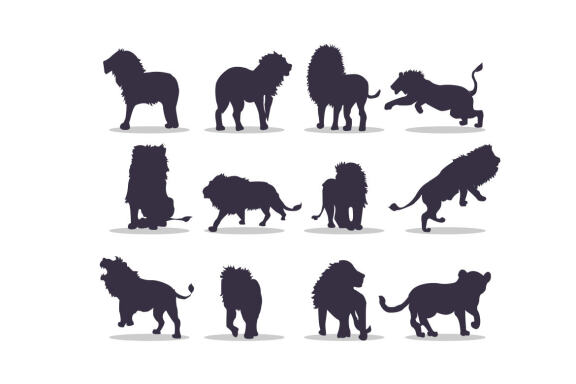 Lion Silhouette Collection
