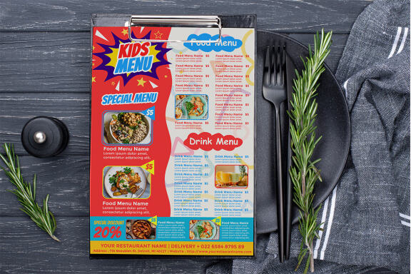 Fast Food menu