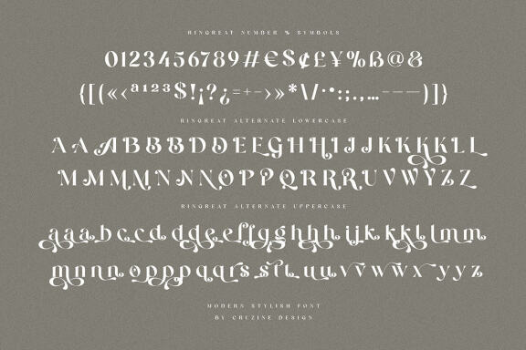 Ringreat Decorative Serif Font
