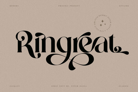 Ringreat Decorative Serif Font