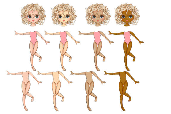Summer GIRLS Blythe Clipart PNG