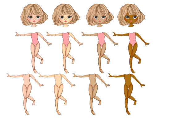 Summer GIRLS Blythe Clipart PNG