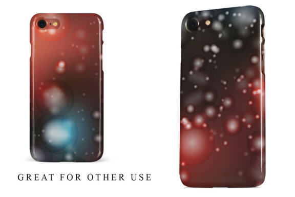 Digital paper bokeh texture blue red and dark color