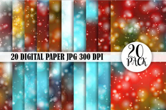 Digital paper bokeh texture gradient color