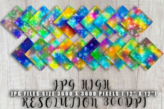 Digital paper bokeh texture gradient colorful