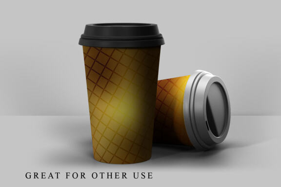 Digital paper grid line pattern with gradient gold color