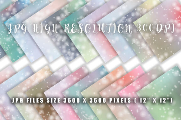 Digital paper bokeh texture pastel color gradient 