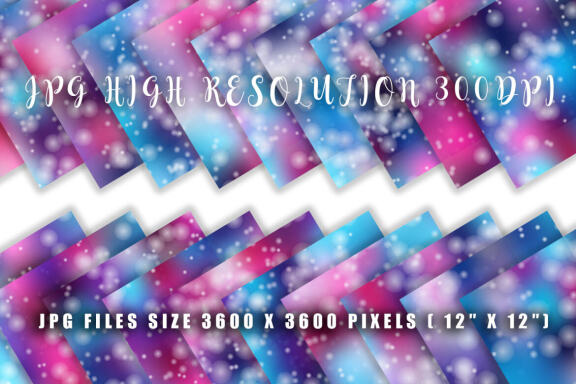 Digital paper bokeh texture unicorn color