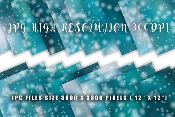 Digital paper bokeh texture blue sea color