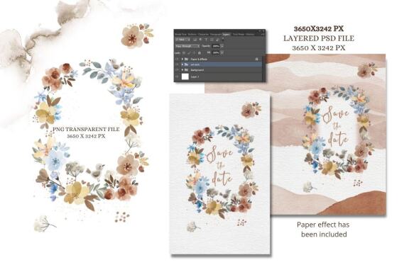 Baby design save the date card