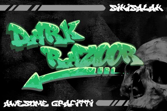 Dark Razoor - Graffiti Font