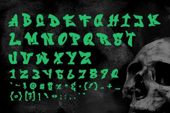 Dark Razoor - Graffiti Font