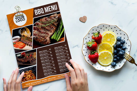 BBQ flyer menu