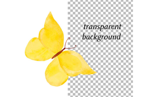 Yellow butterflies and flowers