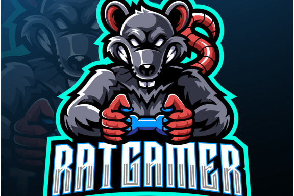 Rat Gamer Esport Mascot