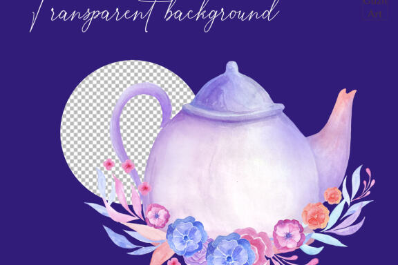 Watercolor Tea Party clipart