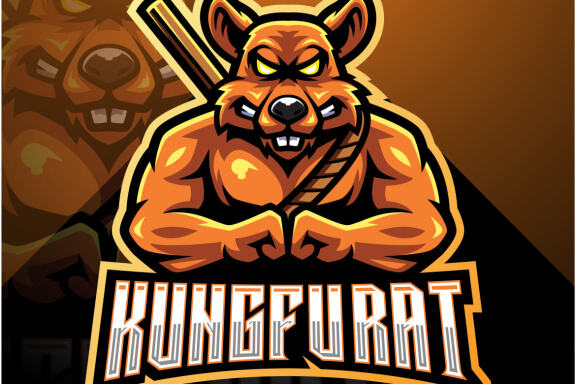 Kungfu Rat Esport Mascot