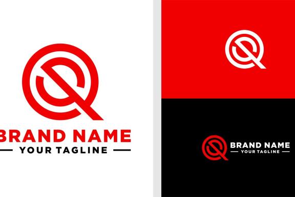 QS LOGO MONOGRAM ELEGANT EDITABLE