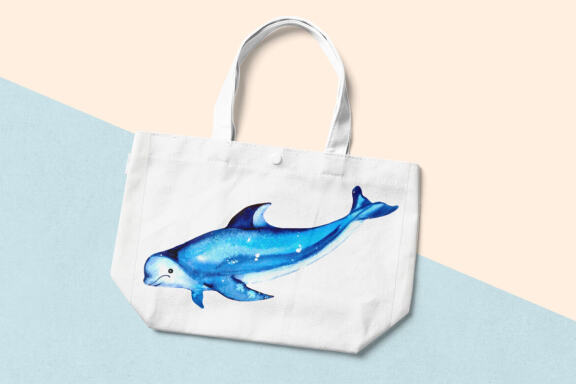 Watercolor Ocean Clipart, Cute sea animals png
