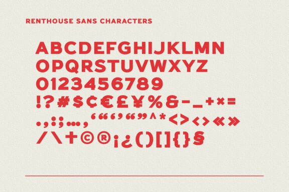 Renthouse - Vintage Display Font Duo