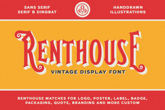 Renthouse - Vintage Display Font Duo