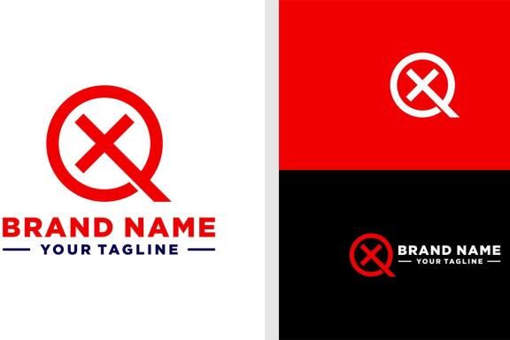 QX LOGO MONOGRAM SIMPLE EDITABLE