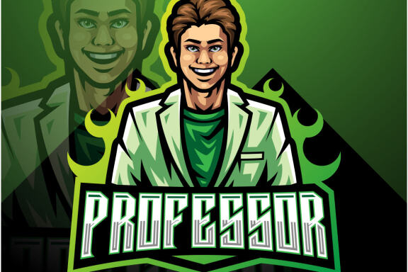 Professor Esport Mascot 