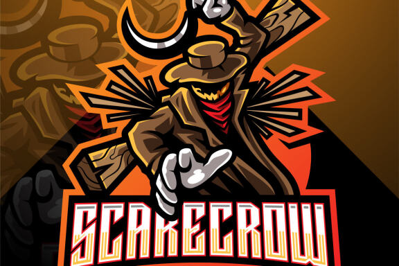 Scarecrow Esport Mascot 