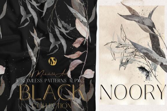 "Black Noory" collection 70 PNG