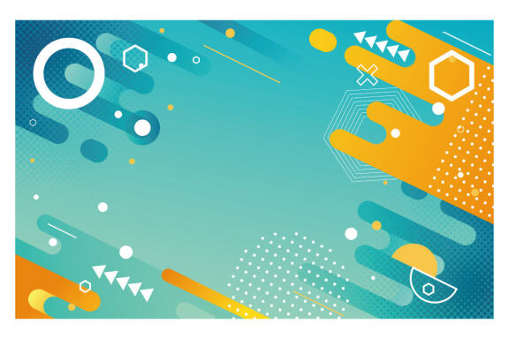 Memphis polygonal geometric background abstract background vector illustration