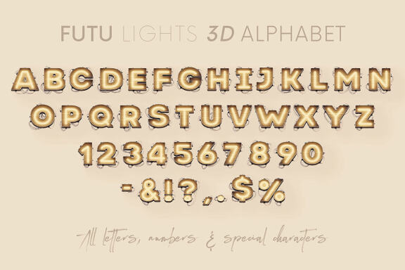 Futu Lights - 3D Lettering