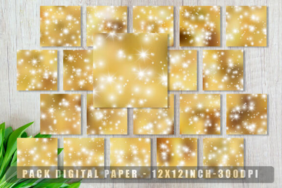 Golden Bokeh with Star Sparkle - Free Backgrounds