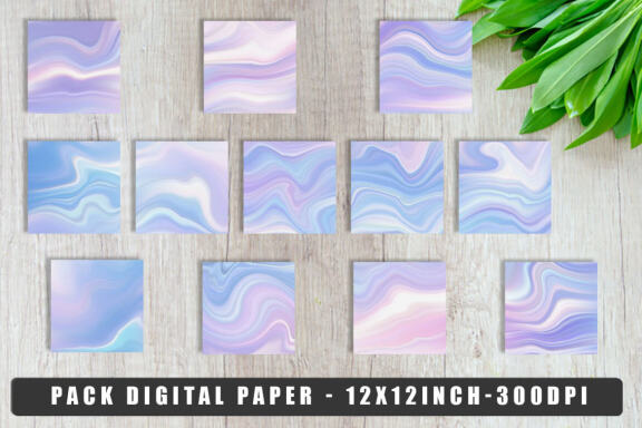 Unicorn Color Wave - FREE Digital Papers
