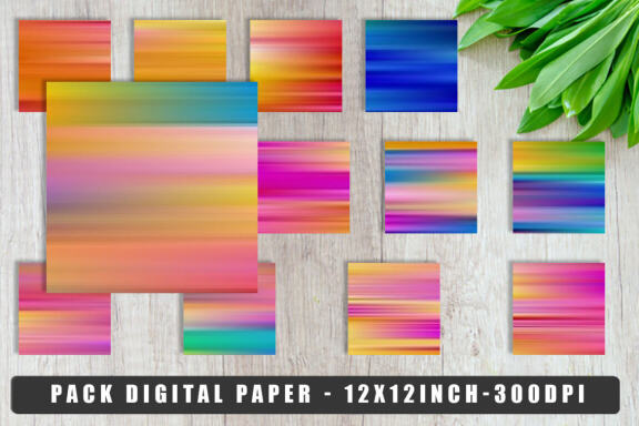 Stripes Blur & Colorful - FREE Digital Papers