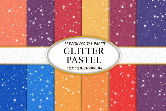 Digital paper grain texture with glitter sparkle
