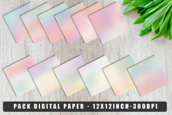 Digital paper gradient soft color background