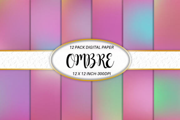 Digital paper gradient pink color background