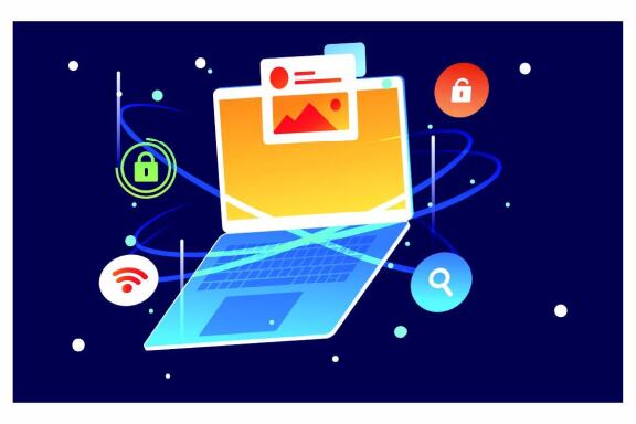 Computer Network Security - 17 Vector Illustrations