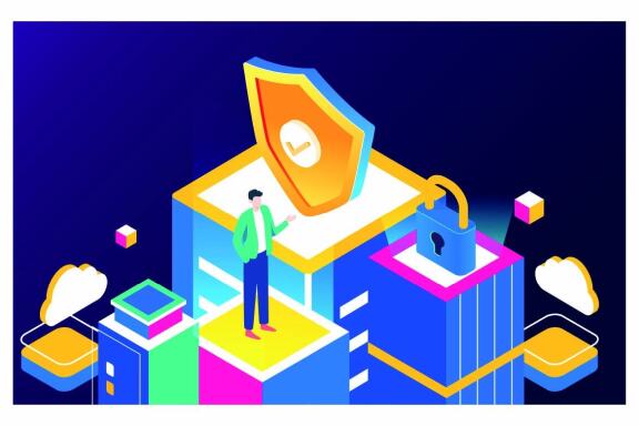Computer Network Security - 17 Vector Illustrations