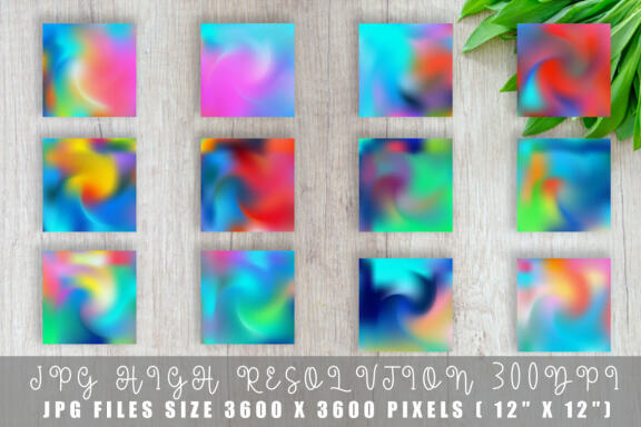 Wave Gradient Bright Color - FREE Digital Papers