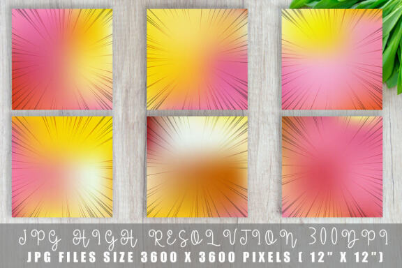 Digital paper speed line texture with gradient summer color background