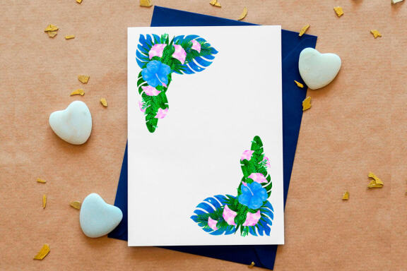 Watercolor Tropical Frames