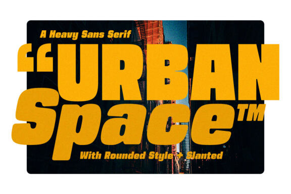 Urban Space - Heavy Sans Serif