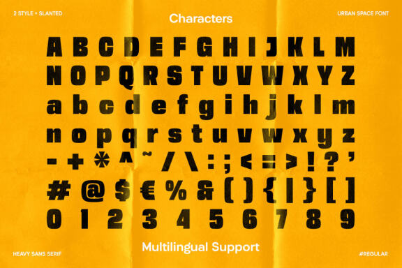 Urban Space - Heavy Sans Serif