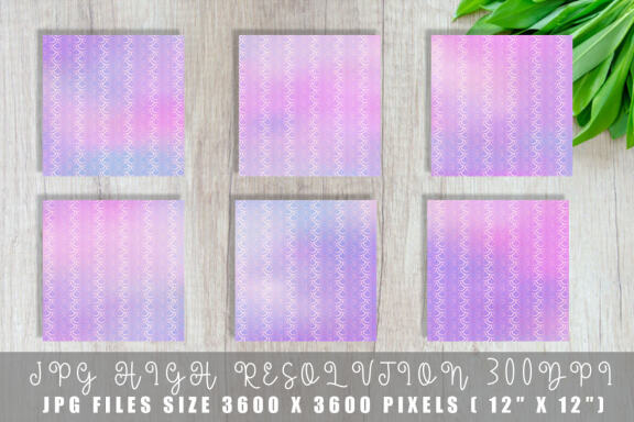 Digital paper gold mermaid scales pattern with gradient unicorn color background