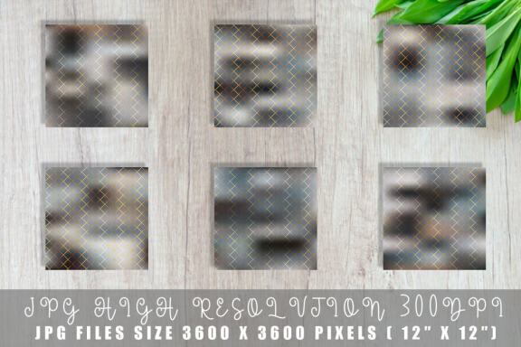 Digital paper Grid pattern color gold with gradient gray color background