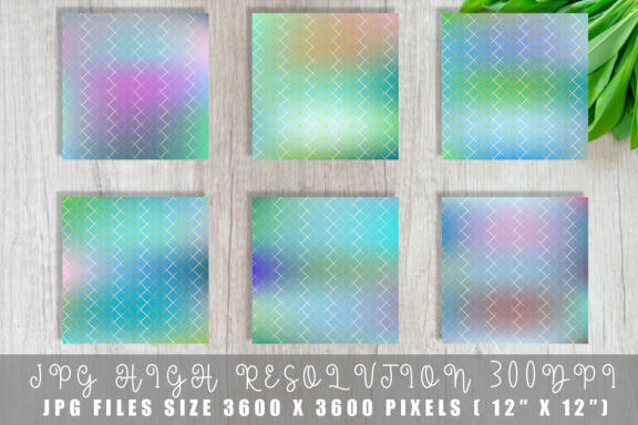Digital paper grid pattern with gradient blue color background