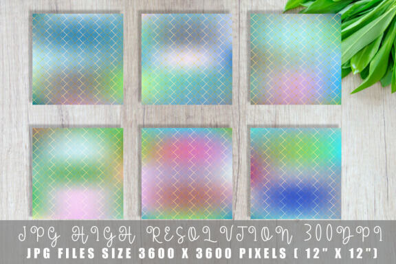 Digital paper grid pattern with gradient blue color background